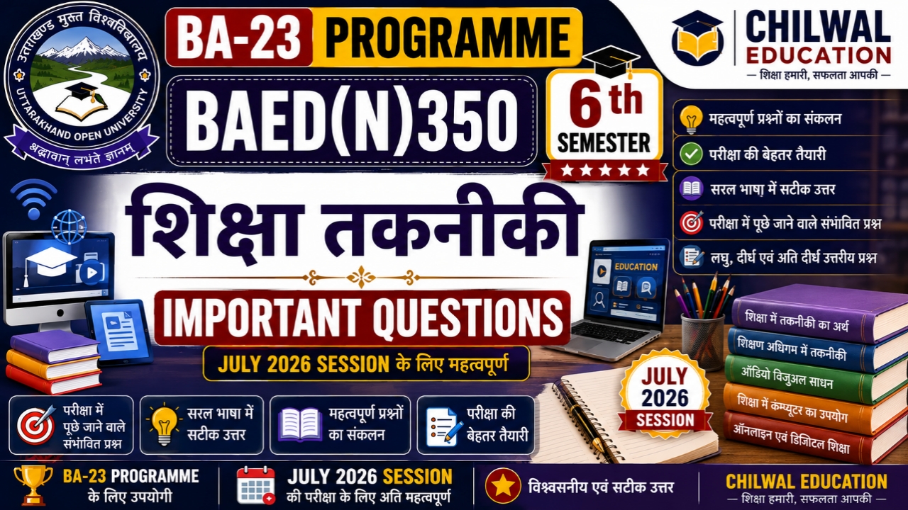 Baed(n)350 important questions 2026